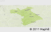 Physical Panoramic Map of Dianra, lighten