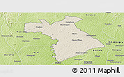Shaded Relief Panoramic Map of Dianra, physical outside