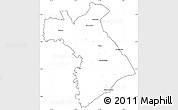 Blank Simple Map of Dianra, cropped outside
