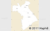 Classic Style Simple Map of Dianra, single color outside