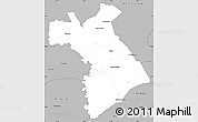 Gray Simple Map of Dianra
