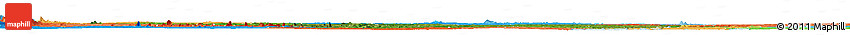 Satellite Horizon Map of Mankono, political shades outside