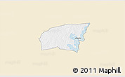 Classic Style 3D Map of Kounahiri, single color outside