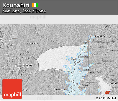 Gray 3D Map of Kounahiri