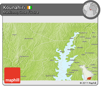 Physical 3D Map of Kounahiri