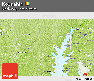 Physical 3D Map of Kounahiri