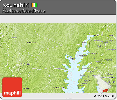 Physical 3D Map of Kounahiri