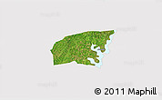 Satellite 3D Map of Kounahiri, cropped outside