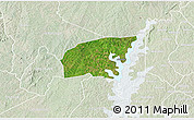 Satellite 3D Map of Kounahiri, lighten
