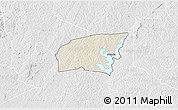 Shaded Relief 3D Map of Kounahiri, lighten, desaturated