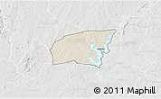 Shaded Relief 3D Map of Kounahiri, lighten, semi-desaturated