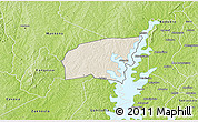 Shaded Relief 3D Map of Kounahiri, physical outside