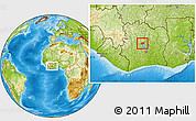 Physical Location Map of Kounahiri