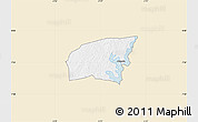 Classic Style Map of Kounahiri, single color outside