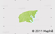 Physical Map of Kounahiri, cropped outside