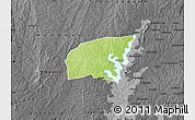 Physical Map of Kounahiri, darken, desaturated