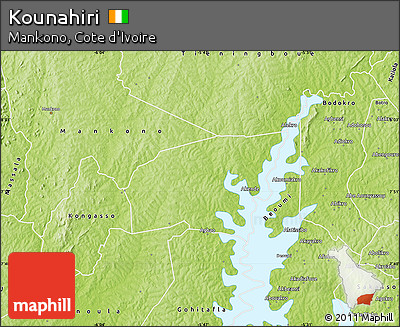 Physical Map of Kounahiri
