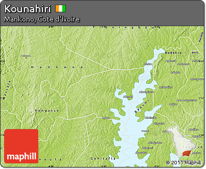 Physical Map of Kounahiri