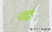Physical Map of Kounahiri, lighten, semi-desaturated