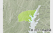 Physical Map of Kounahiri, semi-desaturated