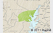Physical Map of Kounahiri, shaded relief outside