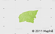Physical Map of Kounahiri, single color outside
