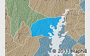 Political Map of Kounahiri, semi-desaturated