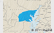 Political Map of Kounahiri, shaded relief outside