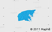 Political Map of Kounahiri, single color outside