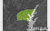 Satellite Map of Kounahiri, darken, desaturated