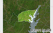 Satellite Map of Kounahiri, darken