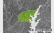 Satellite Map of Kounahiri, desaturated