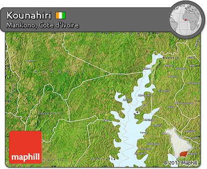 Satellite Map of Kounahiri