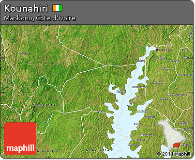 Satellite Map of Kounahiri