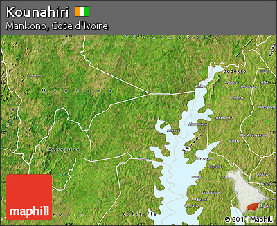 Satellite Map of Kounahiri