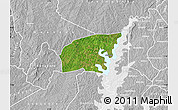 Satellite Map of Kounahiri, lighten, desaturated