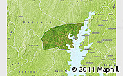 Satellite Map of Kounahiri, physical outside