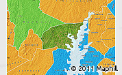 Satellite Map of Kounahiri, political outside