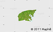 Satellite Map of Kounahiri, single color outside