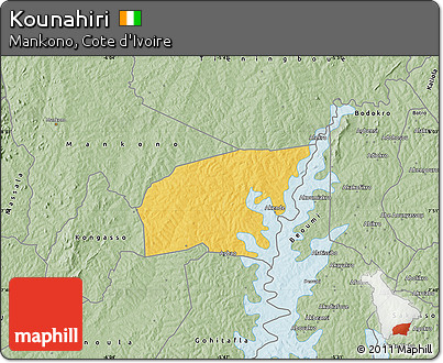 Savanna Style Map of Kounahiri