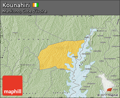 Savanna Style Map of Kounahiri