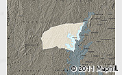 Shaded Relief Map of Kounahiri, darken