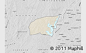 Shaded Relief Map of Kounahiri, desaturated
