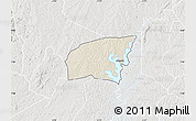 Shaded Relief Map of Kounahiri, lighten, semi-desaturated