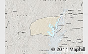 Shaded Relief Map of Kounahiri, semi-desaturated