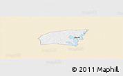 Classic Style Panoramic Map of Kounahiri, single color outside