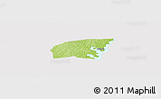 Physical Panoramic Map of Kounahiri, cropped outside