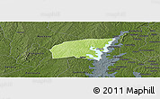 Physical Panoramic Map of Kounahiri, darken