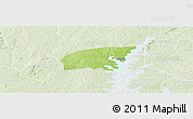 Physical Panoramic Map of Kounahiri, lighten