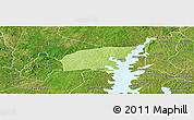 Physical Panoramic Map of Kounahiri, satellite outside